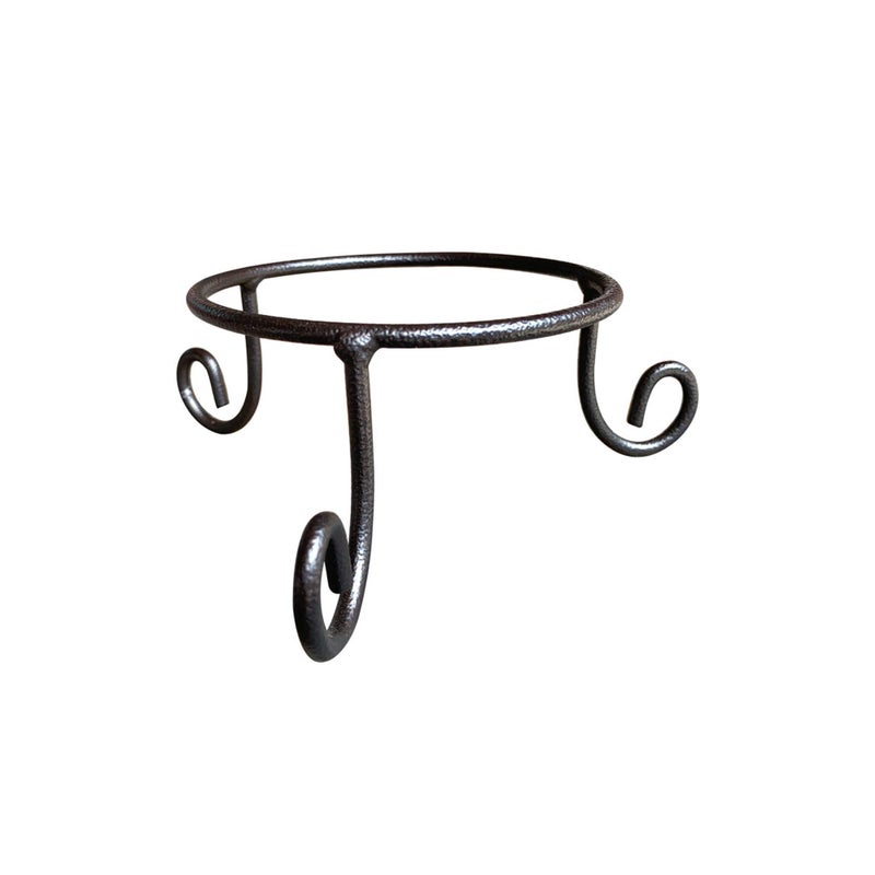 EcoRise Black Iron Gazing Globe Stand, Wrought Iron Sphere Holder, Crystal Ball and Glass Bowl Display Stand, Metal Egg Holder 4.5inches x 2inches - Image 5